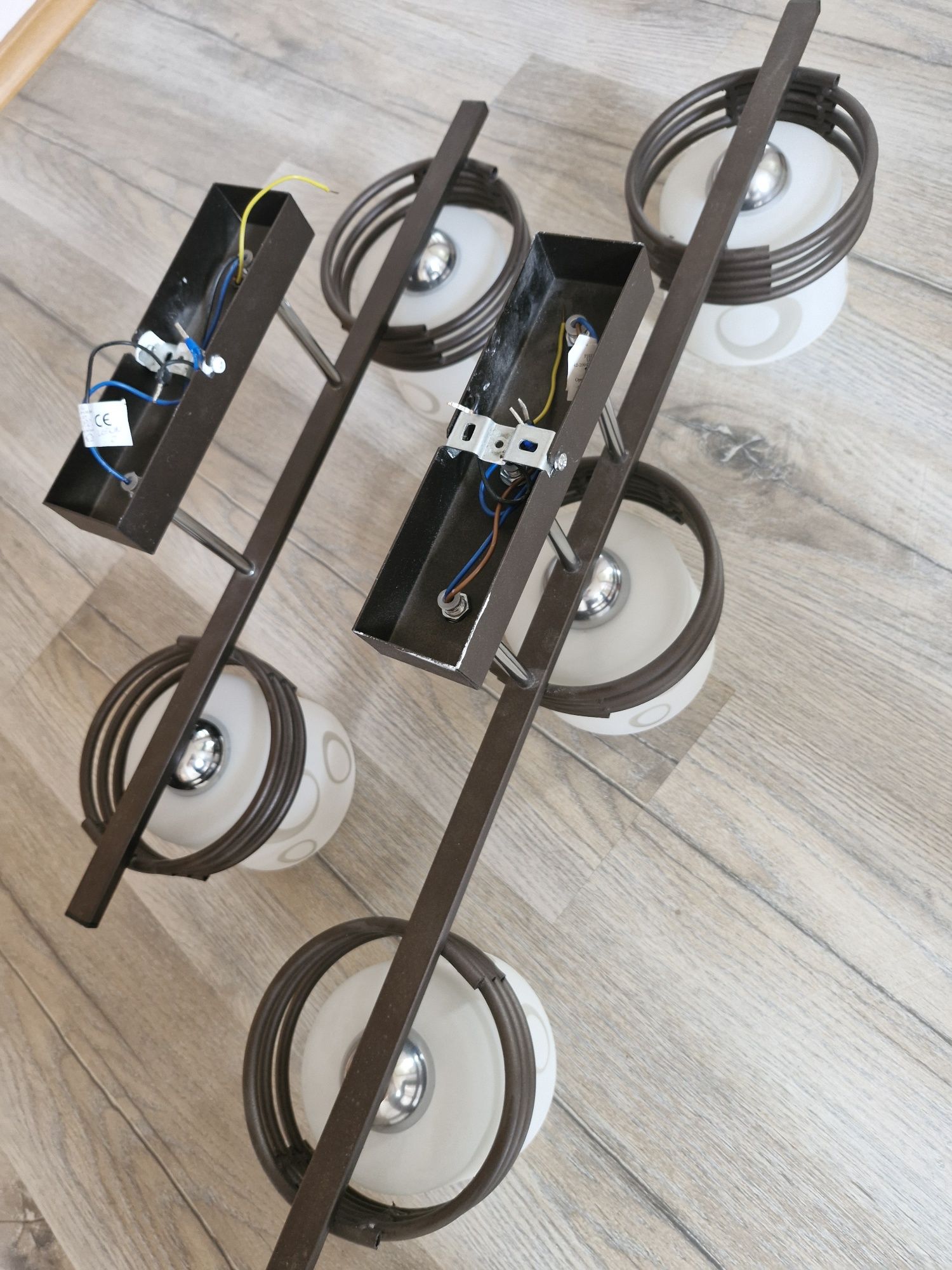 2 Lampy wiszące sufitowe żyrandol