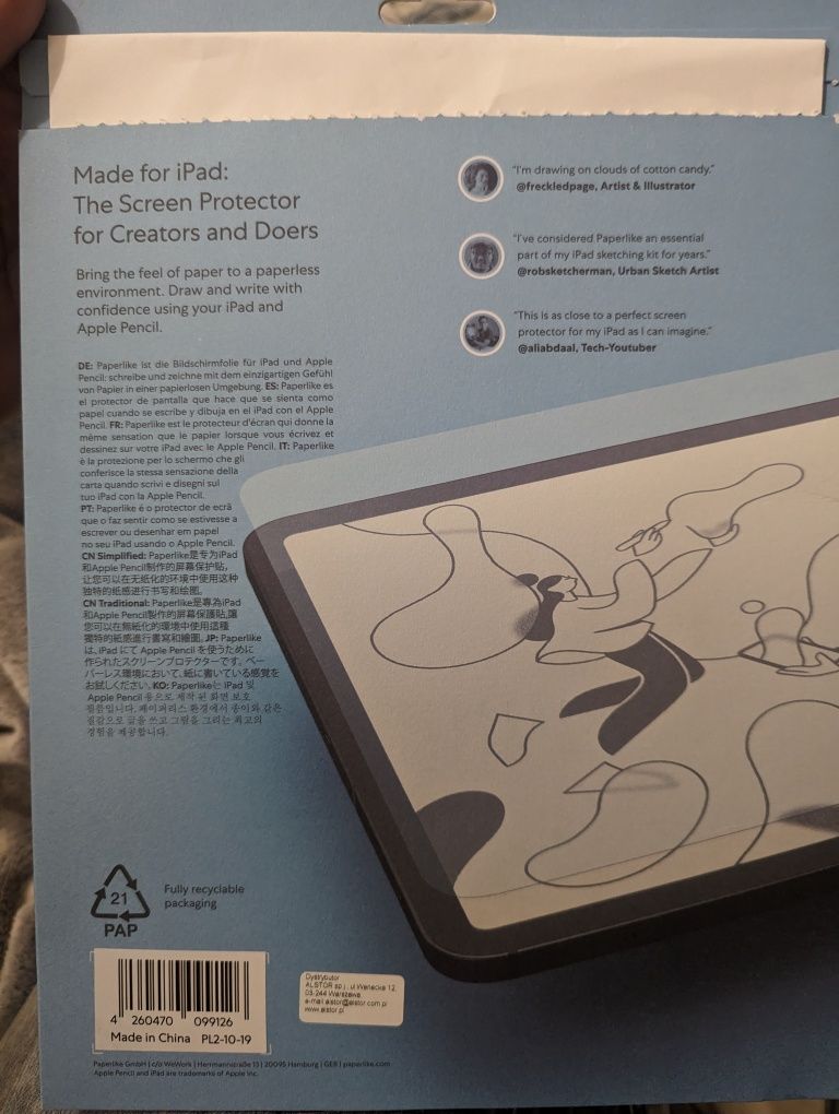Paperlike iPad folia na ekran jak papier 1 sztuka