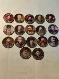 Набор сувенирных монет гетьманы Украины.