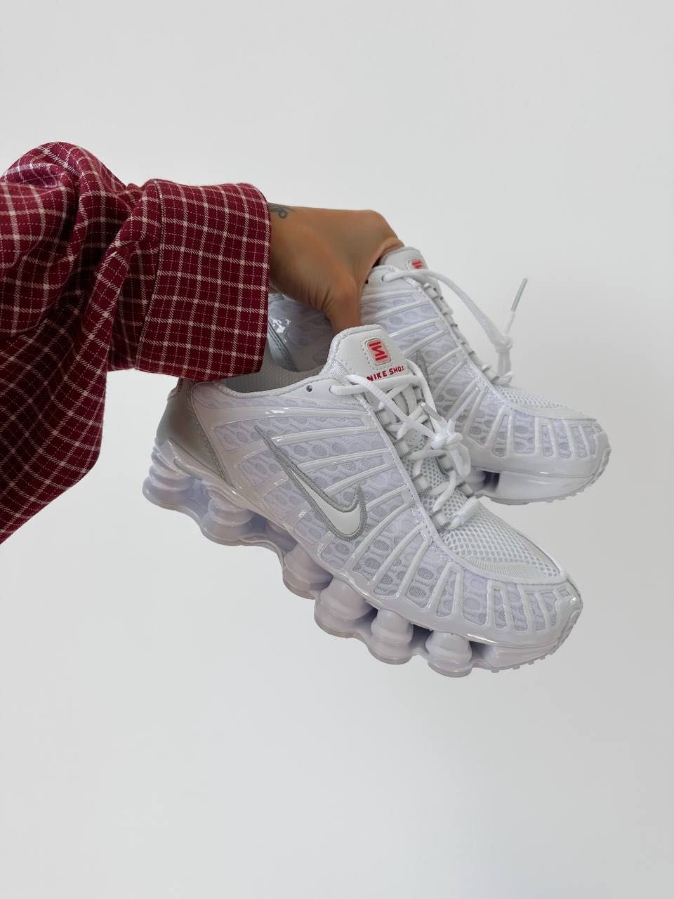 Мужские кроссовки Nike SHOX TL White . Размеры 40-45