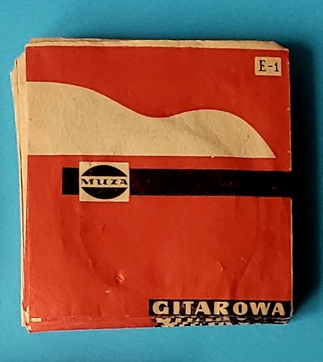 Stare(nowe) unikatowe struny do gitary akustycznej MUZA l. 80-te XX w!