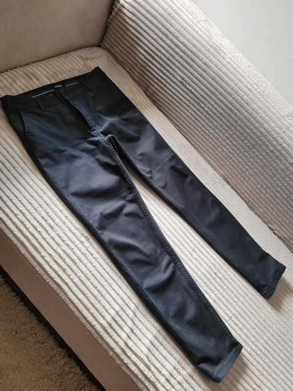 Spodnie bawełniane męskie Kubenz czarne