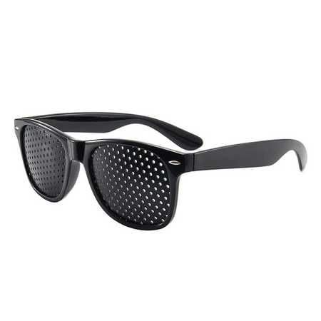 Okulary AJURWEDYJSKIE okulary z dziurkami czarne