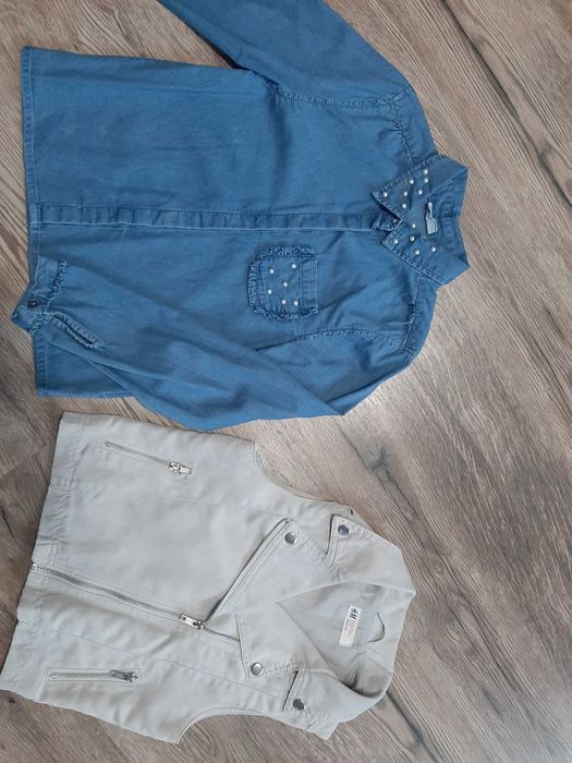 Koszula coccodrillo kamizelka h&m