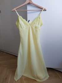 Żółta letnia sukienka H&M