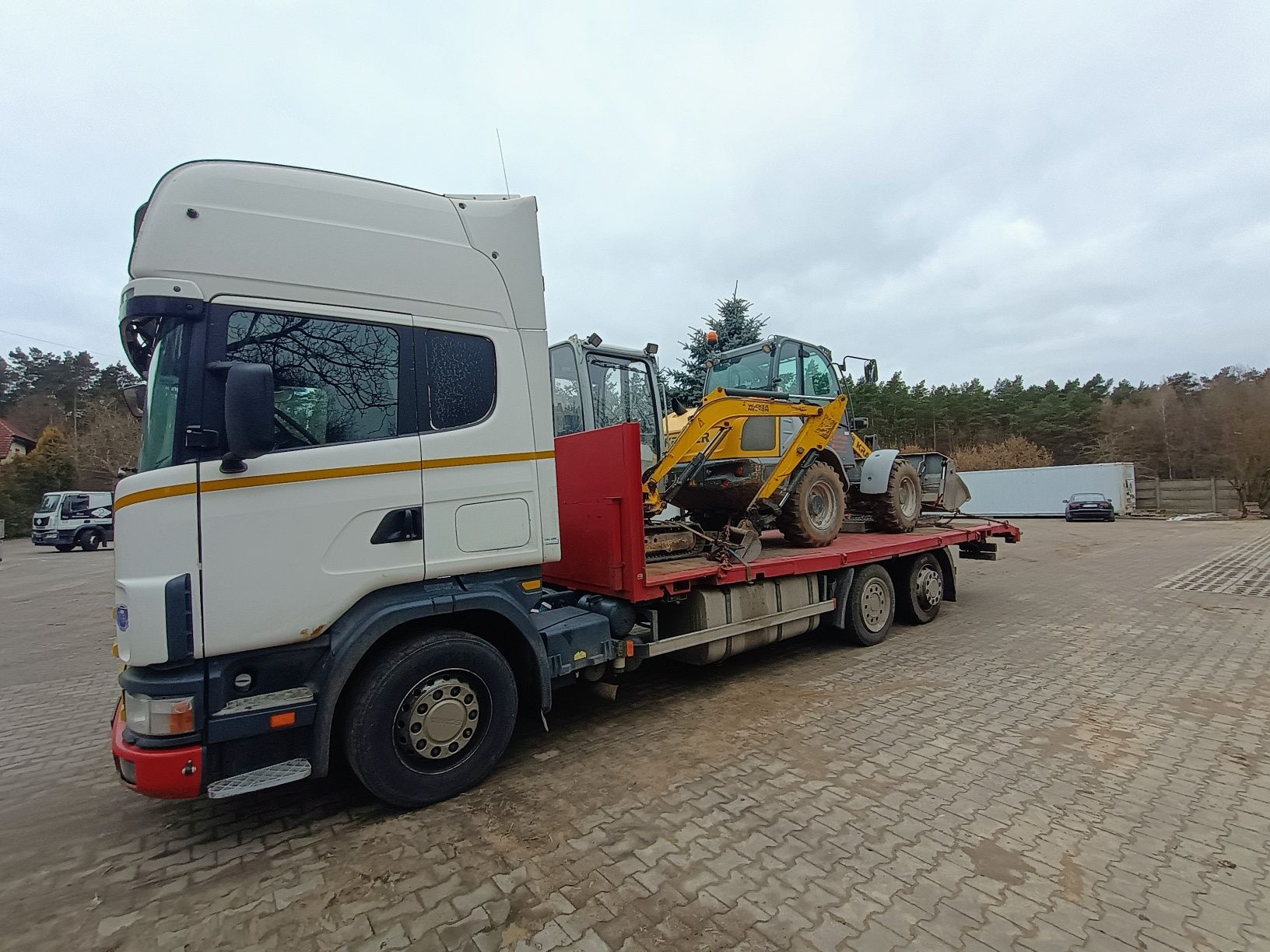 Autolaweta laweta transport ciągników maszyn koparek do 7 i 14 ton