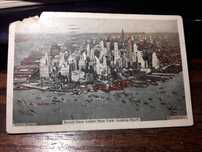 Przedwojenna pocztówka Nowy Jork Manhattan 1939 rok