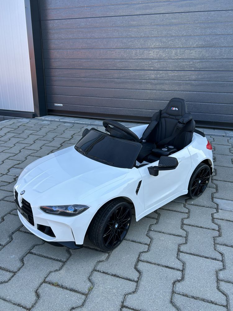 Auto Na Akumulator BMW M4 2X45 WATT Akumulator 12V 7Ah Skóra Pilot
