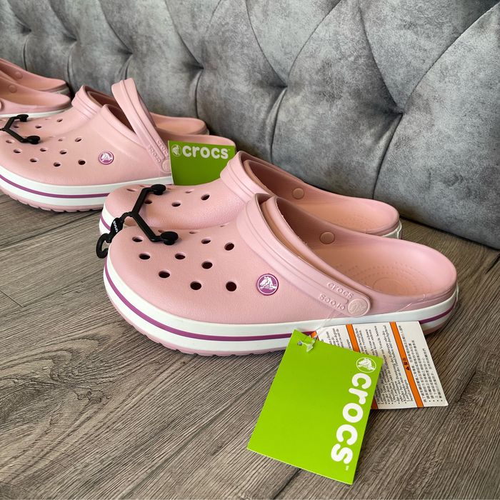 Оригінал Crocs Crocband pink.Жіночі крокси Нові, 26-27 см устілка