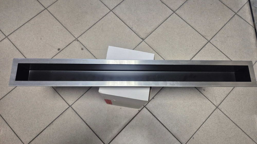 Kratka Luft 90x800 stal szczotkowana SF