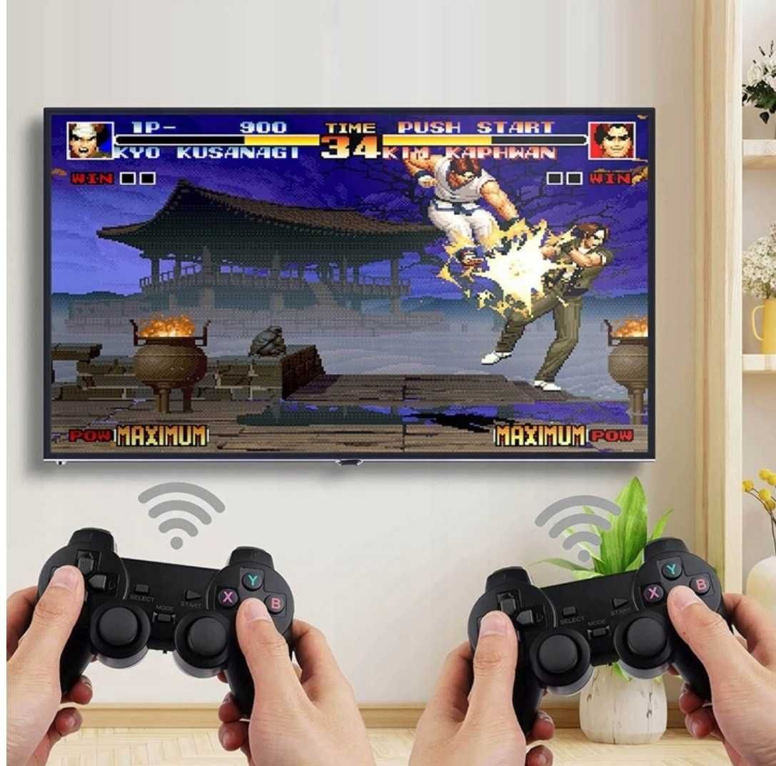Konsola gra telewizyjna pegasus retro 20000 gier 2 pady karta 64 GB