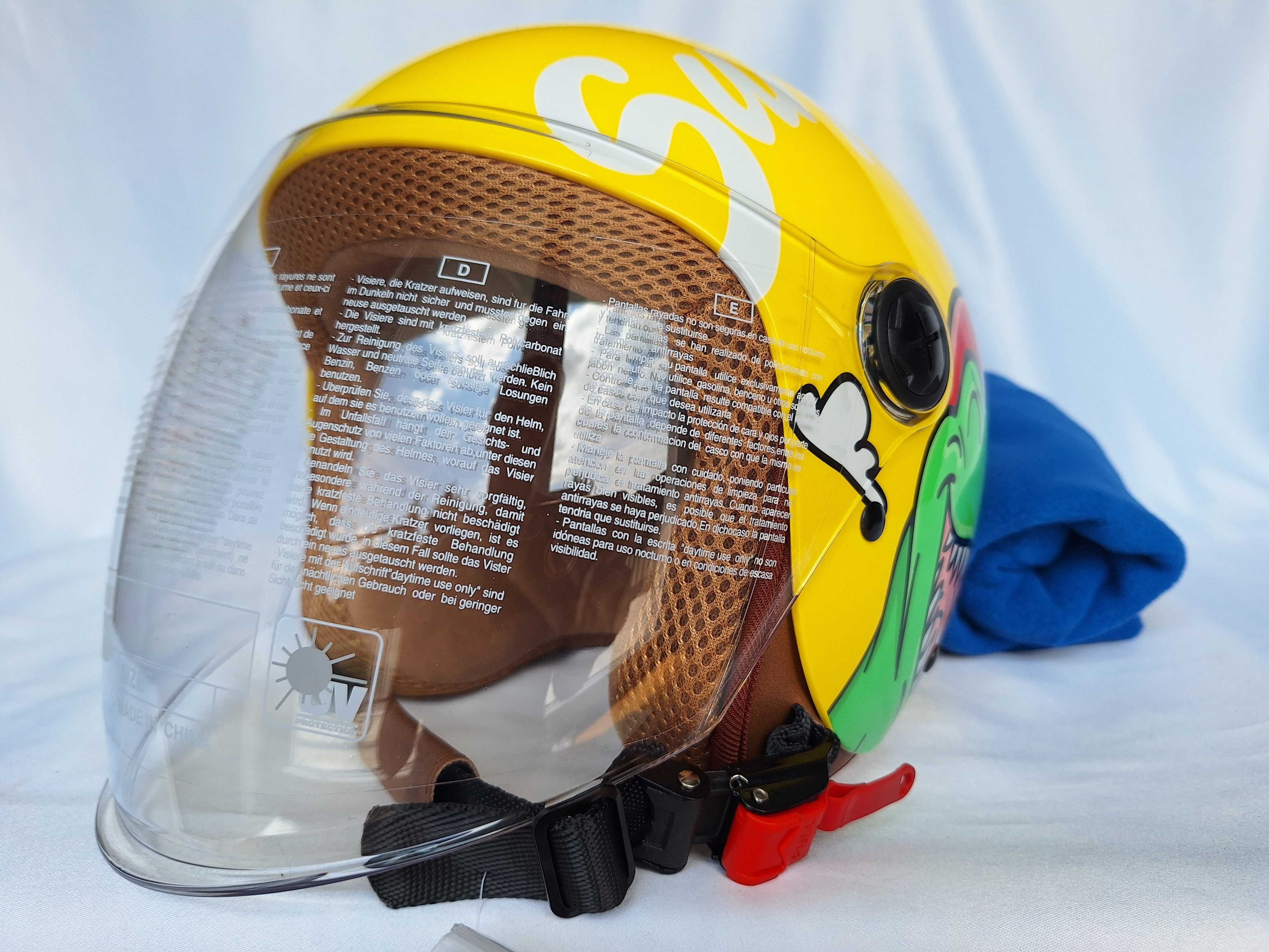 Kask rowerowy dziecięcy Yema Freeup Surfer Dino S 48-55cm