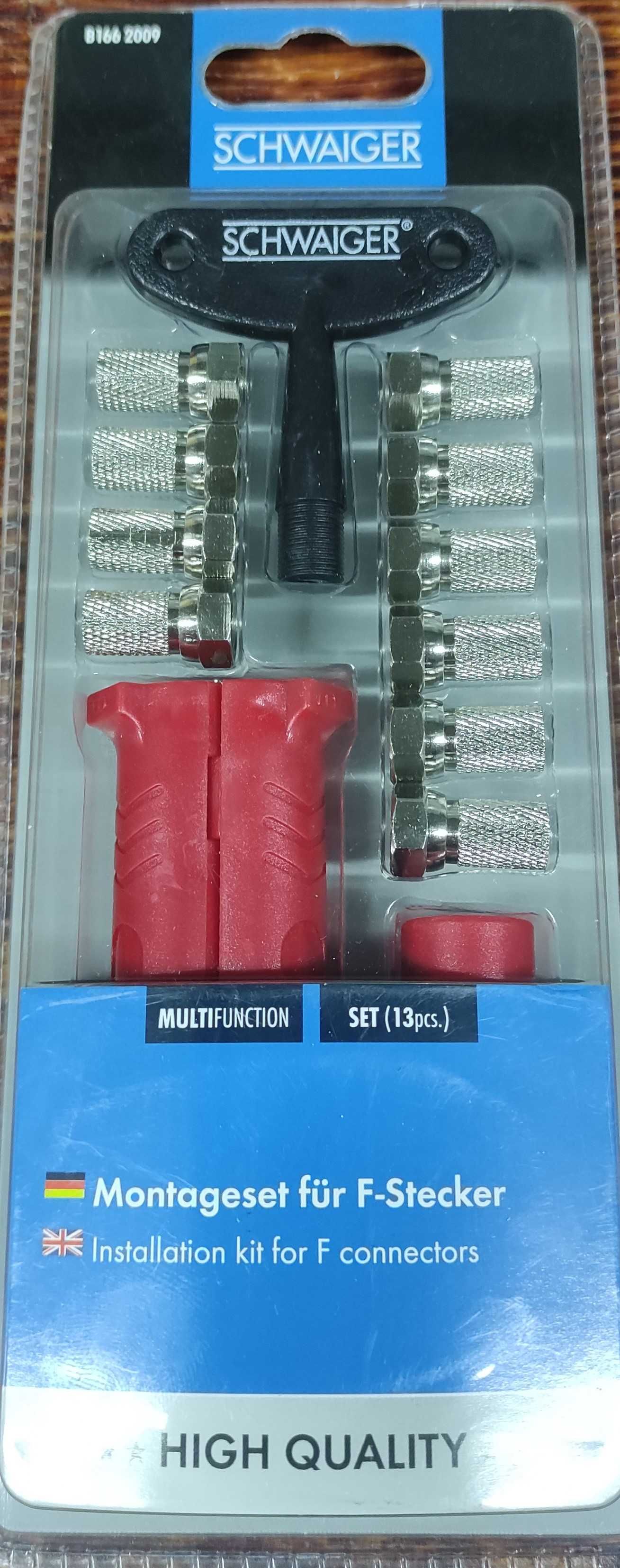 SCHWAIGER Zestaw narzędzi montażowych/ściągaczy izolacji do kabla