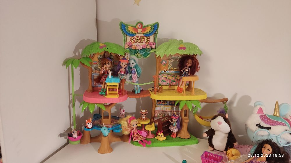 Enchantimals Domek dla lalek Tropical Cafe GFN59 jak nowy