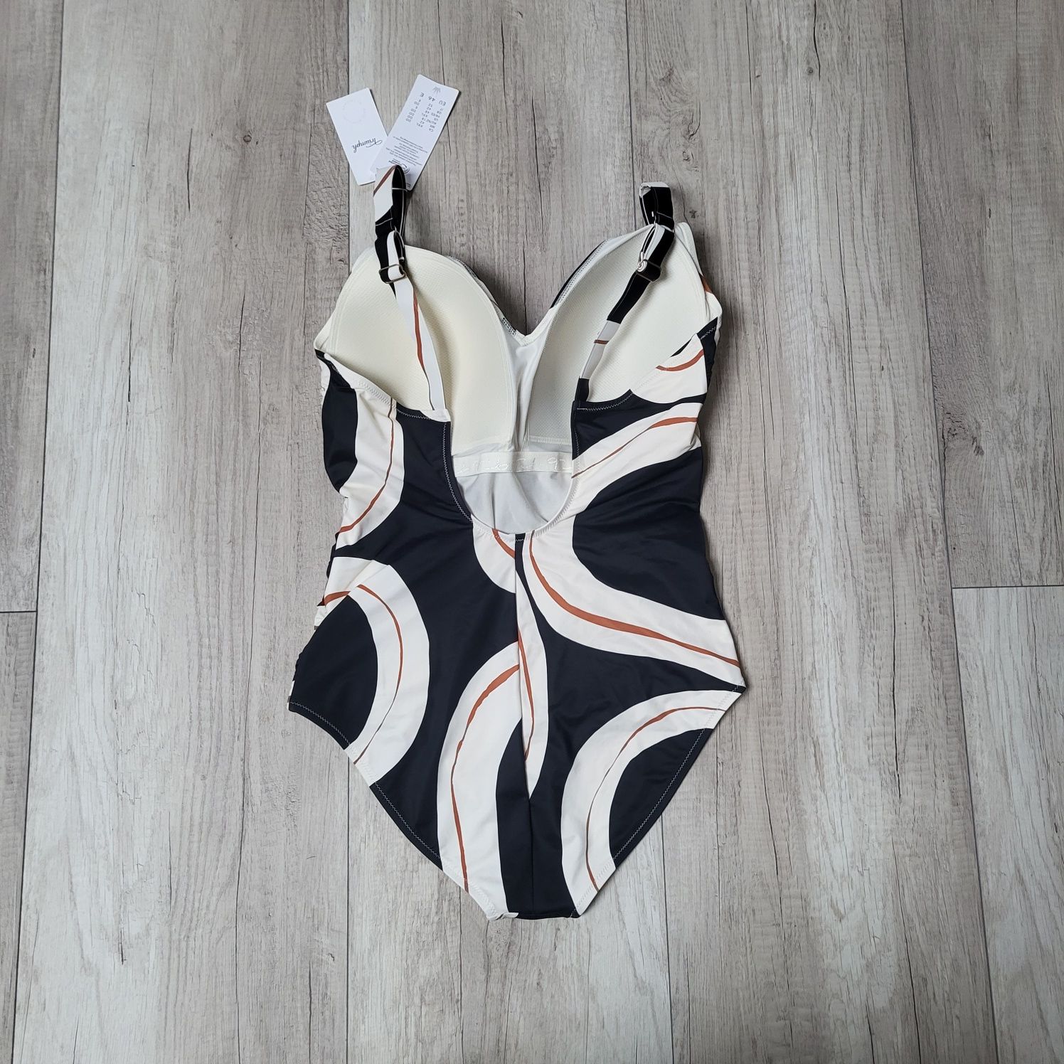 Strój kąpielowy jednoczęściowy Triumph 46E summer Allure krem czarny