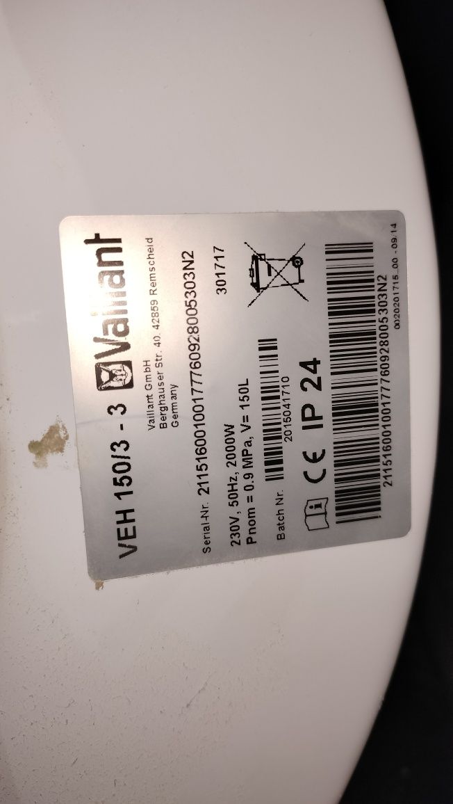 Termoacumulador 150L Vaillant