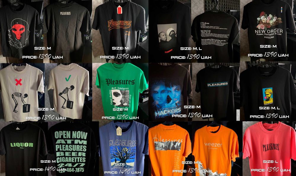 Футболка Pleasures - Rap Merch BBC ACW