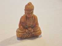 Boa sorte! Amuleto Buda esculpido à mão em jade 6*3 cm.