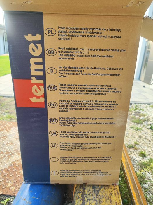 gazowy przepływowy ogrzewacz wody termet piecyk gazowy