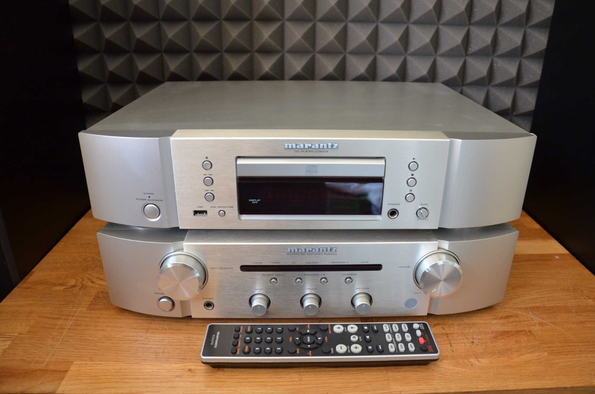 Wzmacniacz MARANTZ PM 6003 + odtwarzacz cd MARANTZ CD 6003