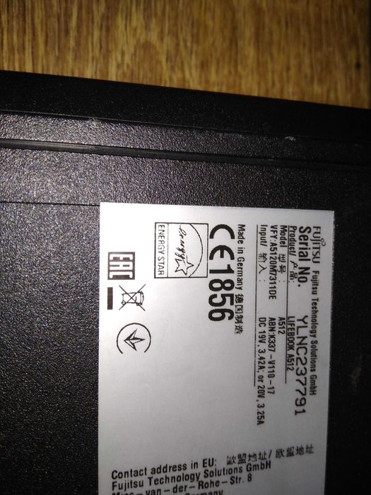 Якісний ноутбук  Fujitsu A512 i3 3110M ssd 240Gb 16gb web