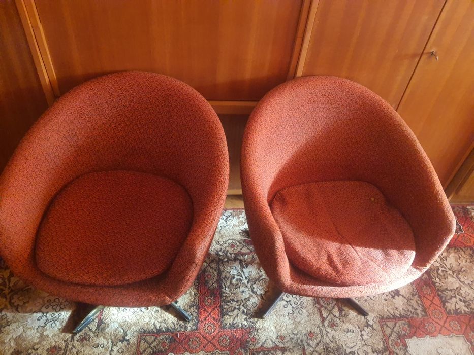Fotele prl muszelka/jajka