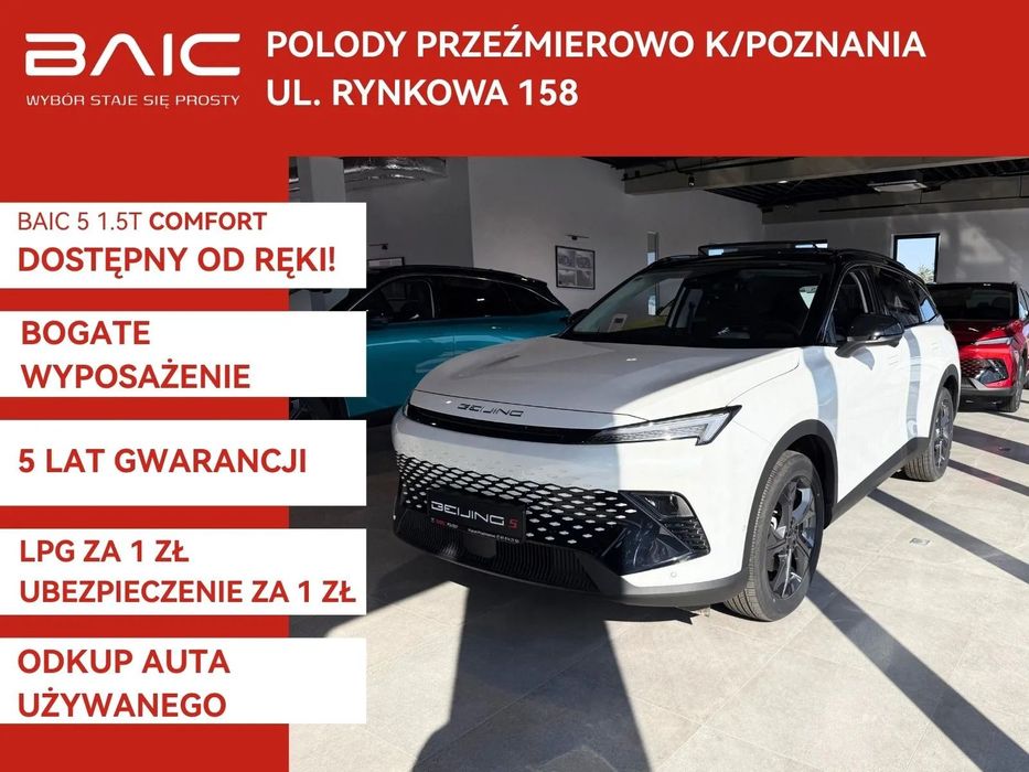 BAIC 5 1.5 177KM Comfort | kamera 360 | czujniki przód/tył | okno dachowe