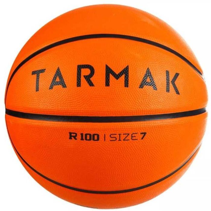 Bola de Basquetebol Criança e Adulto R100 Tamanho 7 Laranja