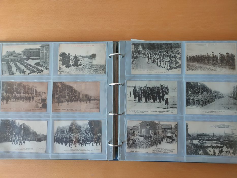 Álbum de postais militares da Primeira Guerra Mundial CEP.