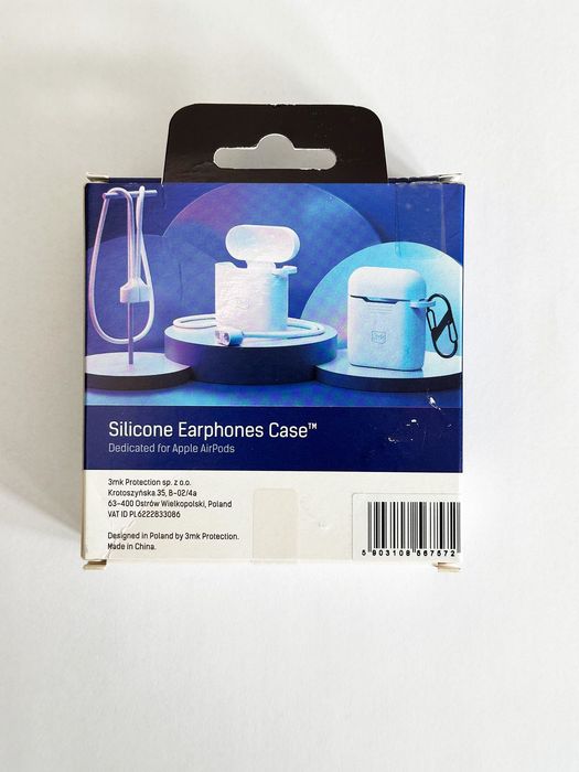 3MK - silikonowe etui na Apple Airpods 2 generacji - białe