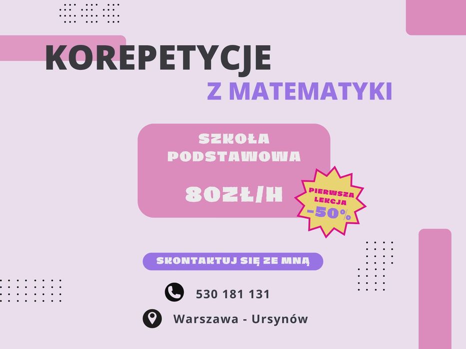 Korepetycje z matematyki
