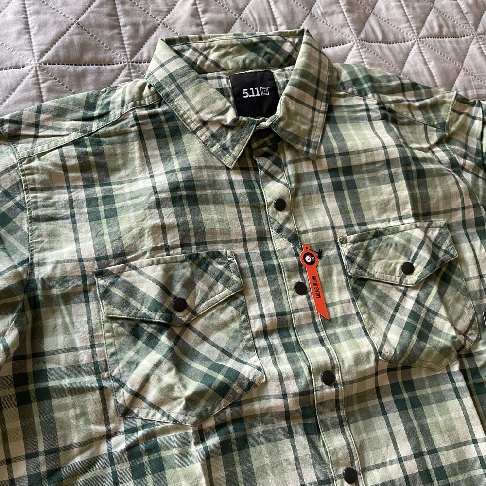 Сорочка 5.11 tactical Gunner Plaid Long Sleeve Shirt розмір L,XL
