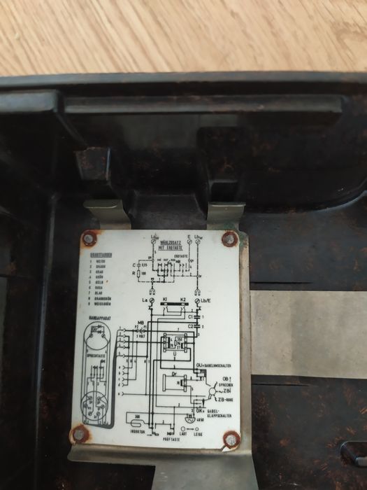 Telefone militar alemão vintage