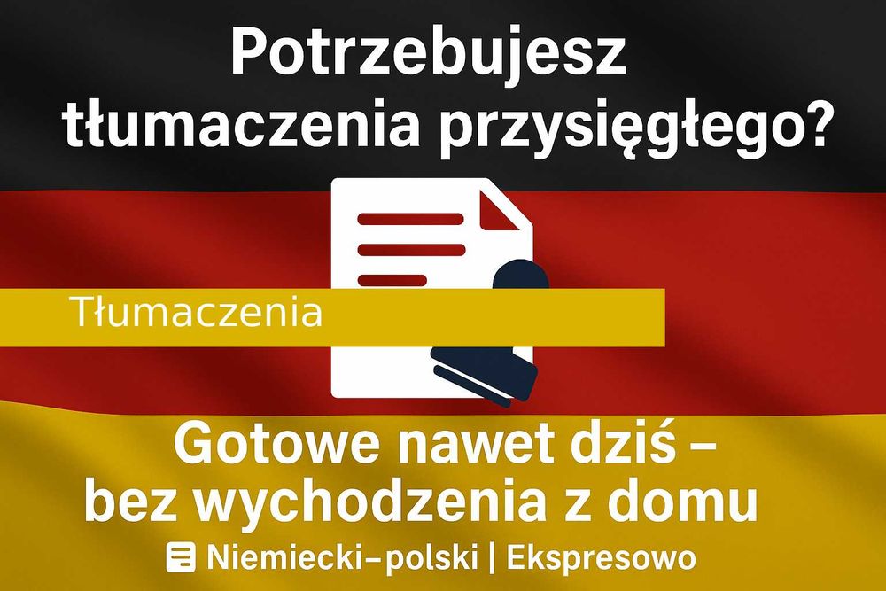 Tłumacz przysięgły niemieckiego / tłumaczenia ekspresowe