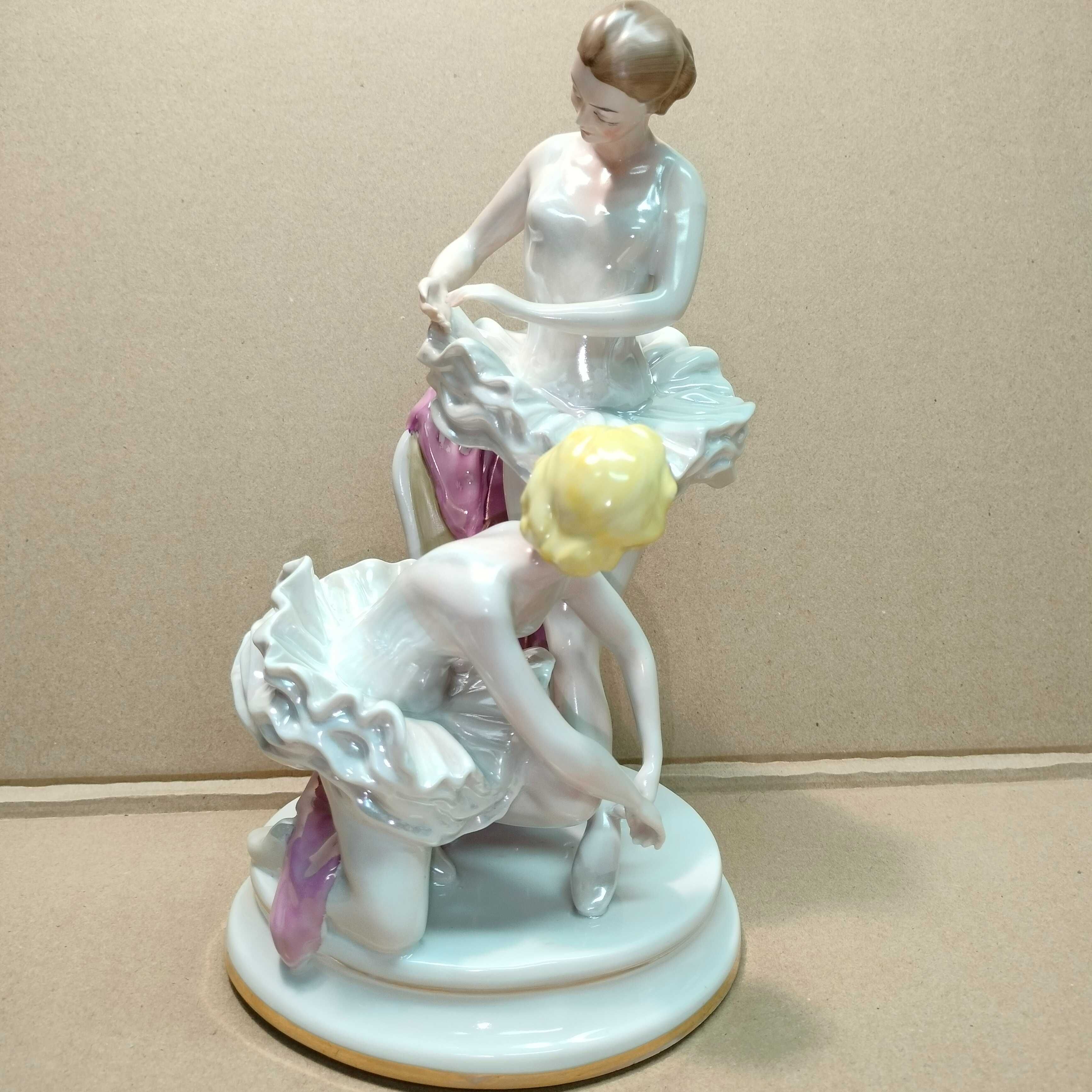 Статуэтка Антиквариат Балерина плясунья гармонист конькобежка