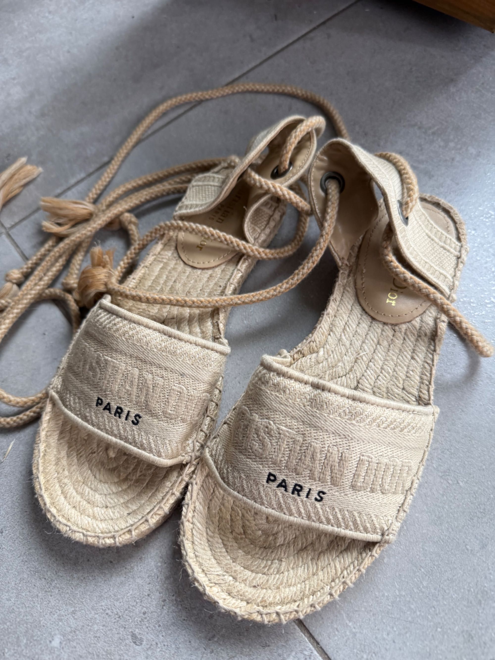 Christian Dior espadryle 37
