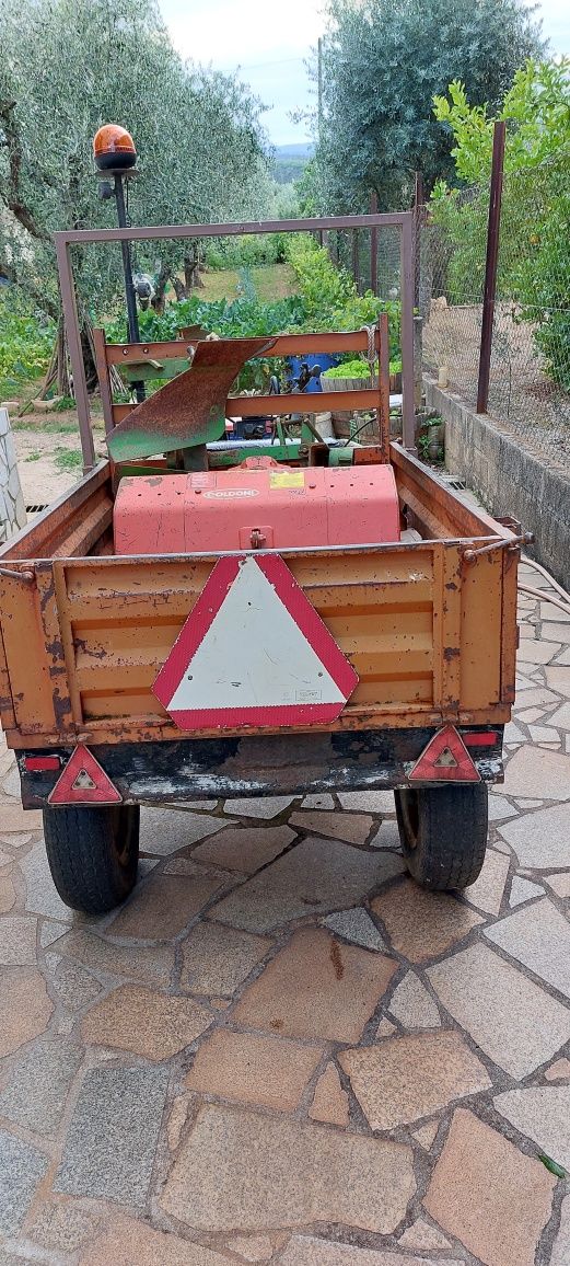 Motocultivador c Alfaias Reboque OPORTUNIDADE!