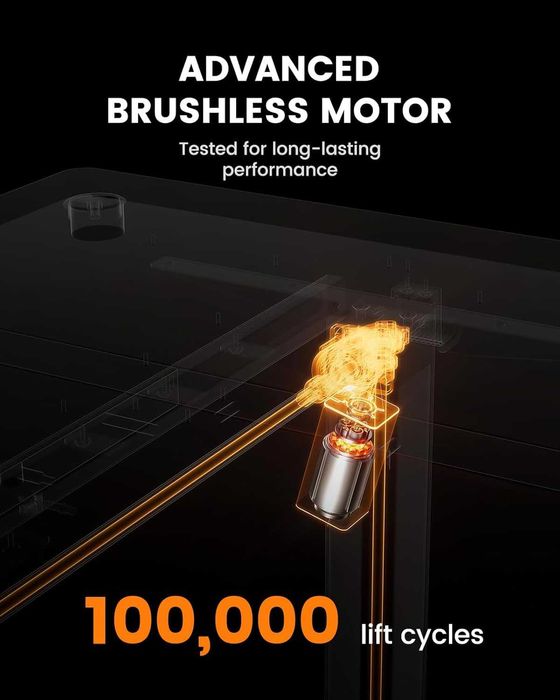 Nowe biurko elektryczne / blat / stół / 80x120CM / ErGear !A3373!