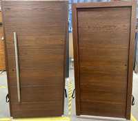 Drzwi zewnętrzne drewniane dębowe 106x210, wyprzedaż ,promocja (205)