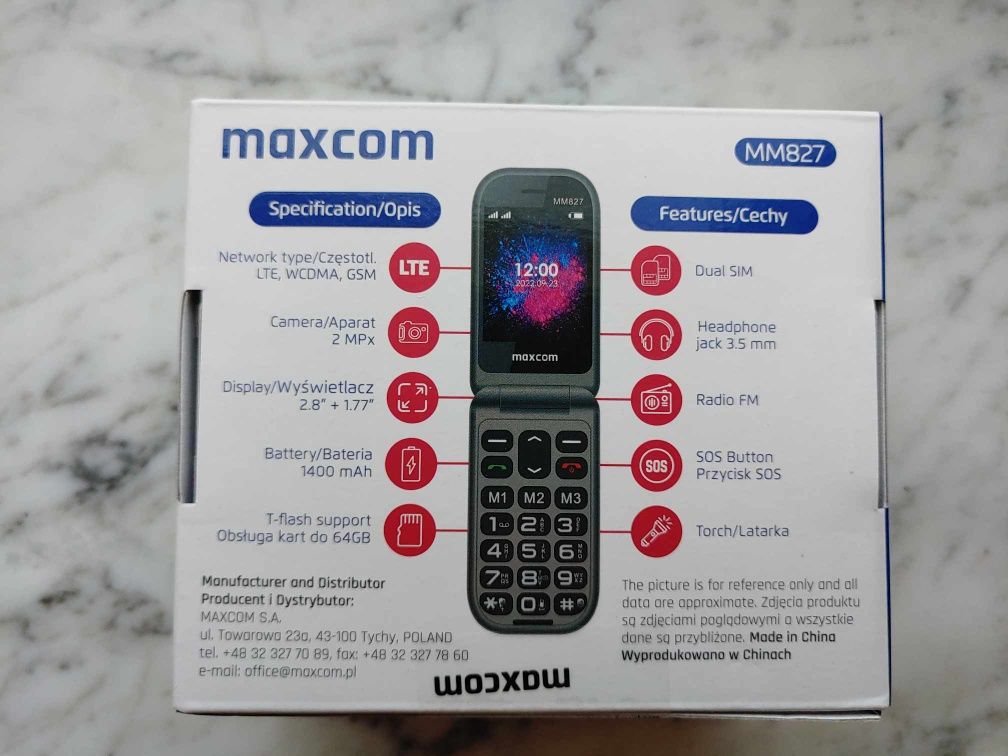 MAXCOM mm827 telefon nowy