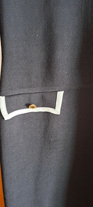 Vestido preto em malha  Ralph Lauren