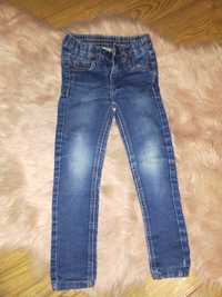 Spodnie 104  jeansowe jeansy dziewczęce 104 jak nowe