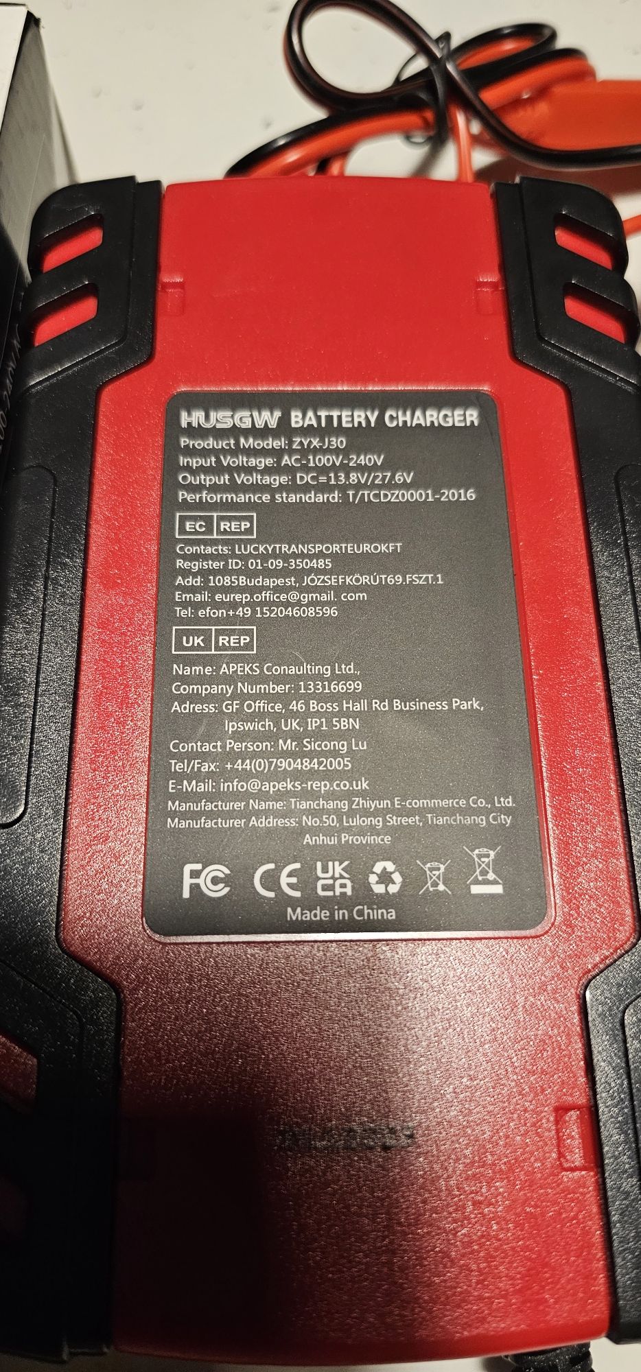 Ładowarka samochodowa Husgw, 8A 12V/4A 24V,