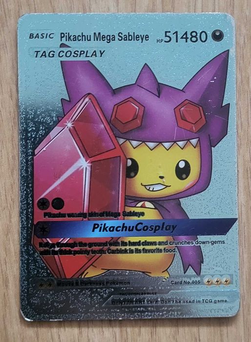 Karta Pokemon Pikachu Mega Sebleye
