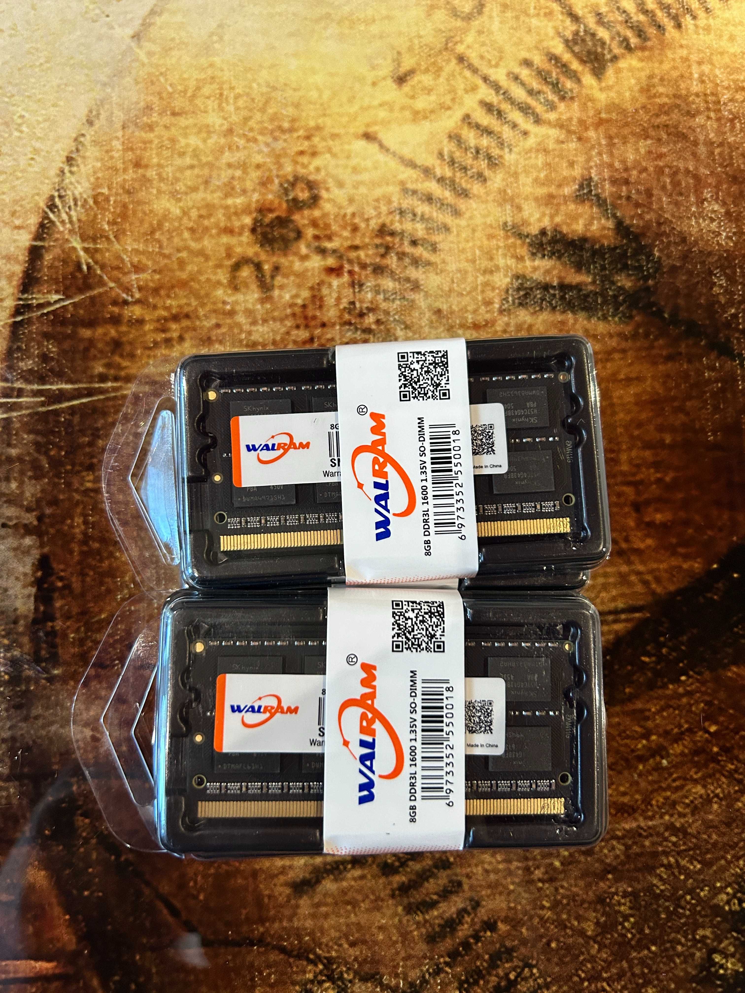 SoDIMM DDR3L по 8Gb 1600Mhz оперативная память для ноута
