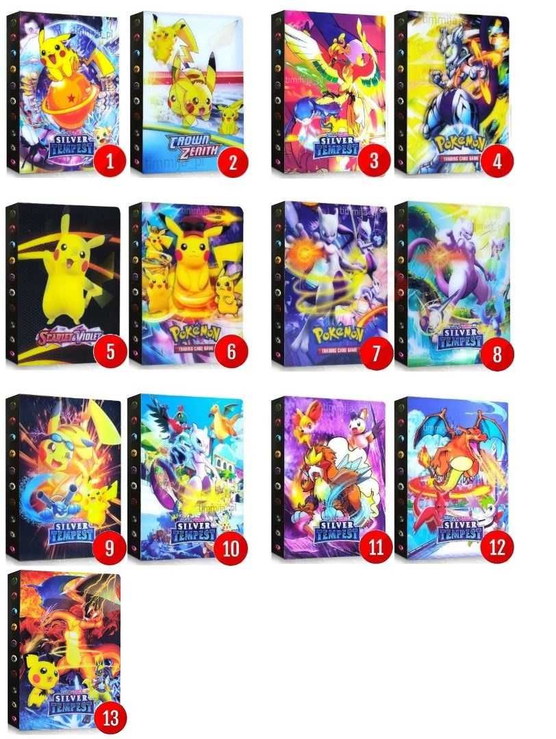 2 x Klaser ALBUM na karty POKEMON 3D na 240 karty RÓŻNE WZORY