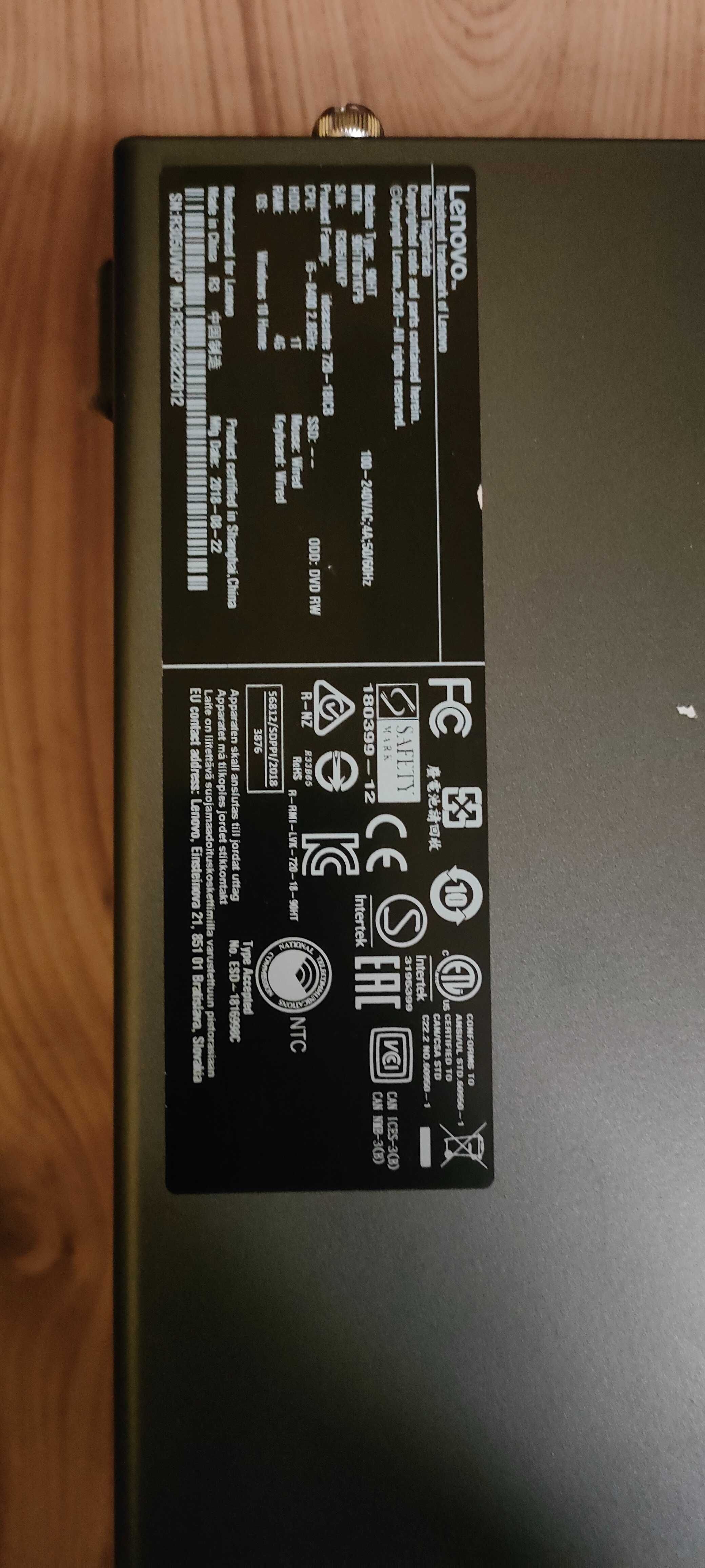 Komputer Lenovo 90HT I5-8gen 256gb SSD 8gb ram Win10 Komunia