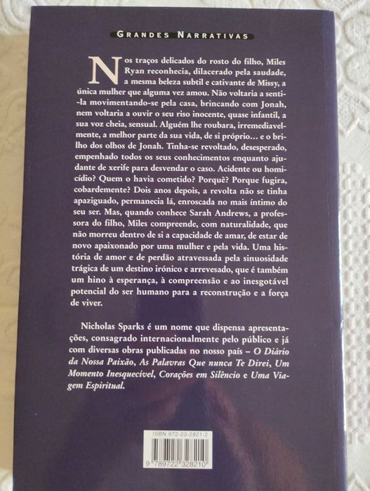 Livro "Uma promessa para a vida" Nicholas Sparks