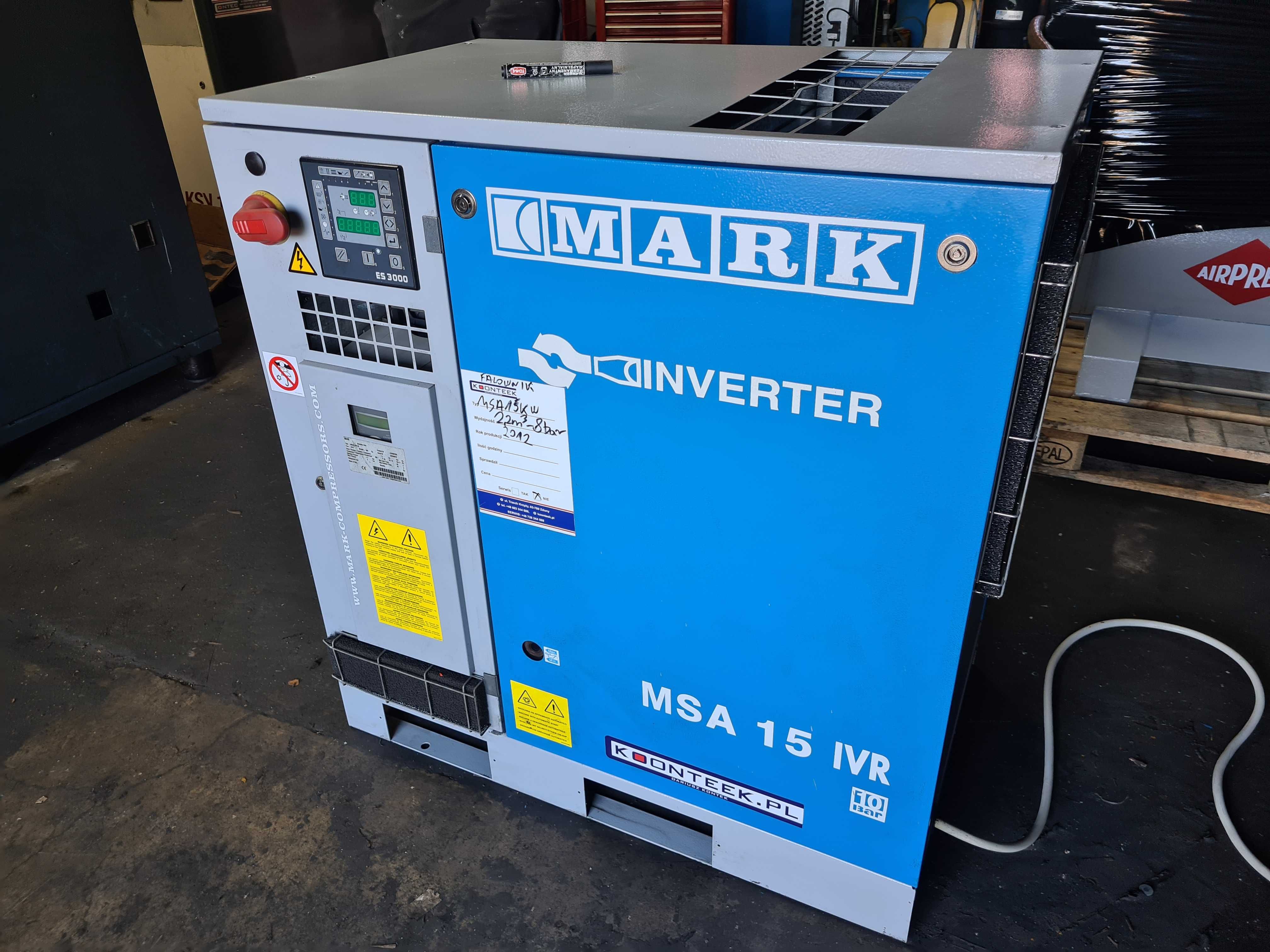 Kompresor śrubowy MARK MSA IVR 15, 15 kw