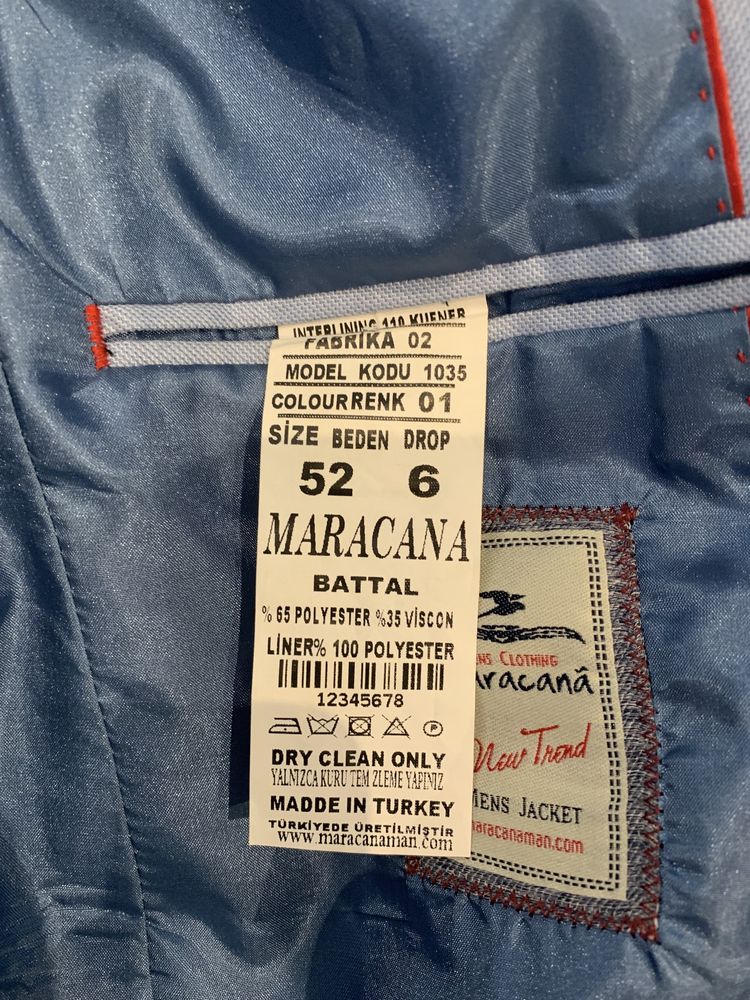 Marynarka błękitna Maracana r.52 L